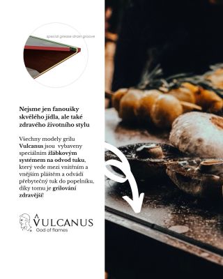 Máme rádi dobré jídlo, ale ještě víc si ceníme zdraví! 💚 Všechny modely Vulcanus jsou vybaveny speciálním žlábkem na odvod...