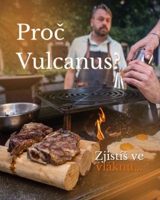 Proč Vulcanus? 🔥 1️⃣ Společné chvíle: Už nikdy nebudete stát u grilu sami. Vulcanus spojuje rodinu a přátele kolem ohně....