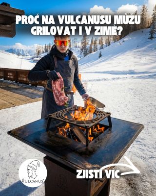 Zima? Na Vulcanusu žádný problém. 🔥❄️ V Rakousku na něm vaří celou sezónu. A co vy? Právě teď můžete grily a příslušenství...