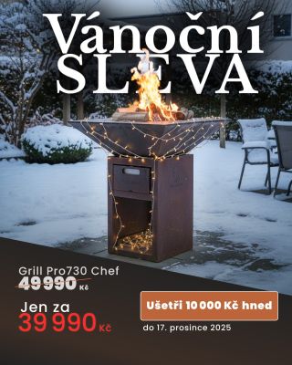 🔥 Vánoce u grilu? Proč ne! Gril Pro730 Chef teď pořídíš jen za 39 990 Kč místo 49 990 Kč. 💥 Ušetříš 10 000 Kč hned – jen...